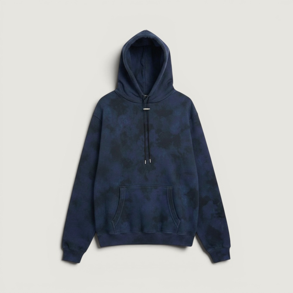 Zanerobe Tie Dye Hoodie Black/Ink Size Medium